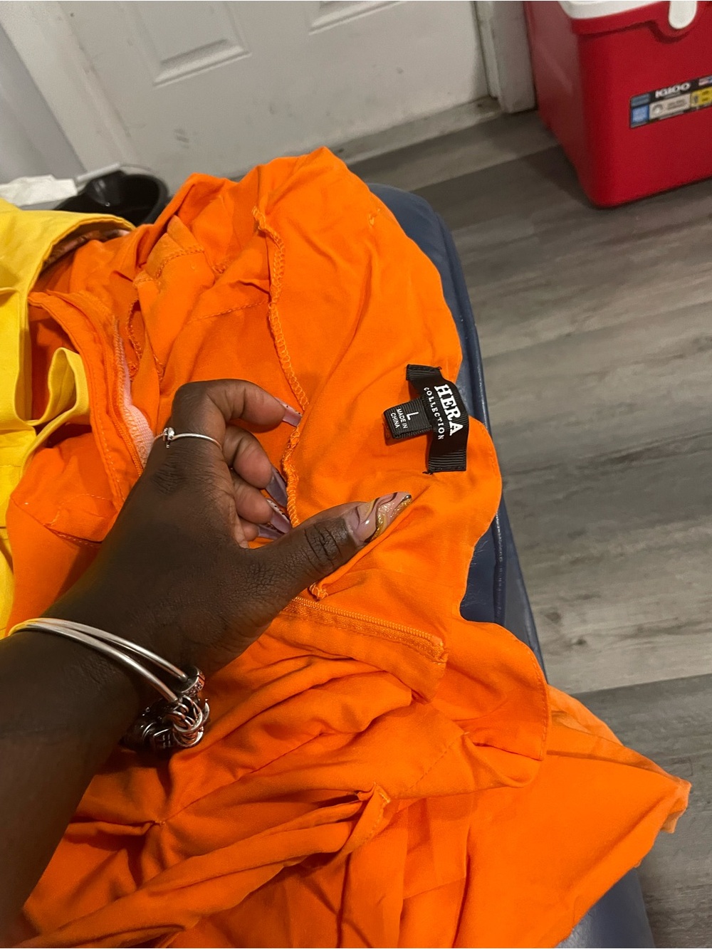 Hera Collection Men’s Bright Orange Windbreaker Jacket
